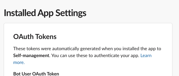 OAuth Token