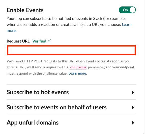 Enable Events